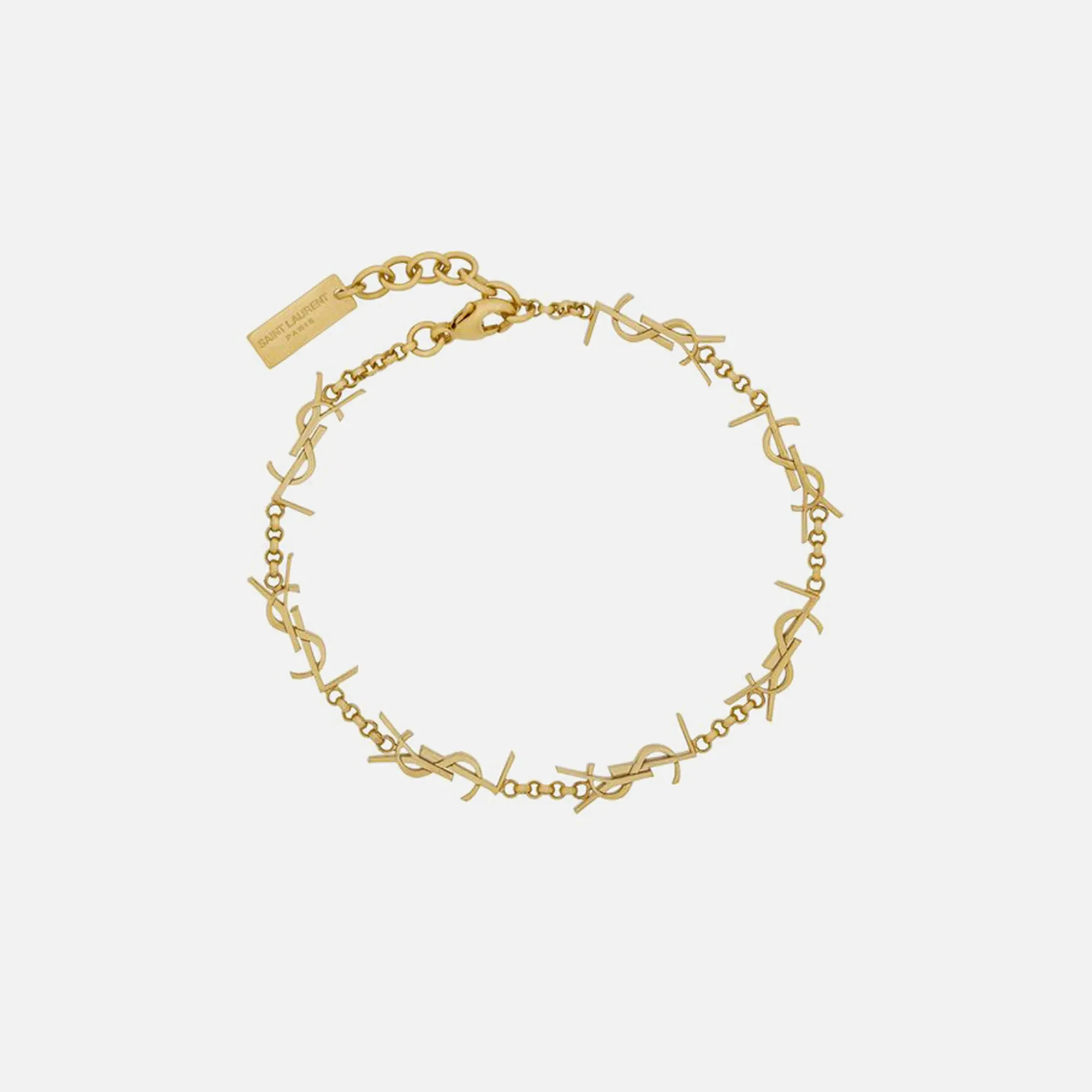 Saint Laurent Multi YSL Bracelet - Gold sold by Kith