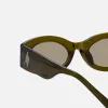 The Attico Berta Frame Sunglasses - Olive sold by Kith