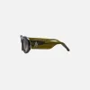 The Attico Berta Frame Sunglasses - Olive sold by Kith