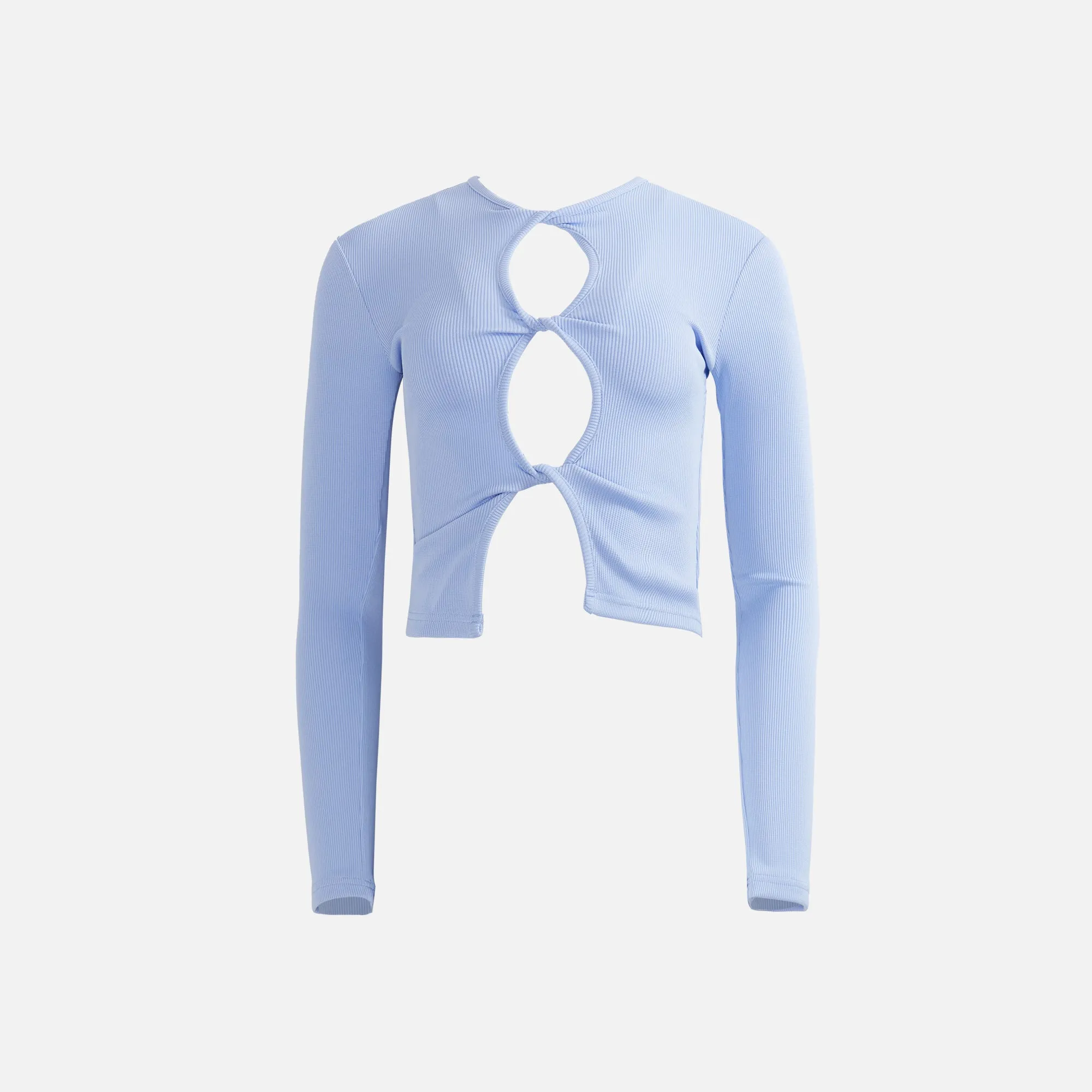 Christopher Esber Open Twist Long Sleeve Top - Cornflower sold by Kith