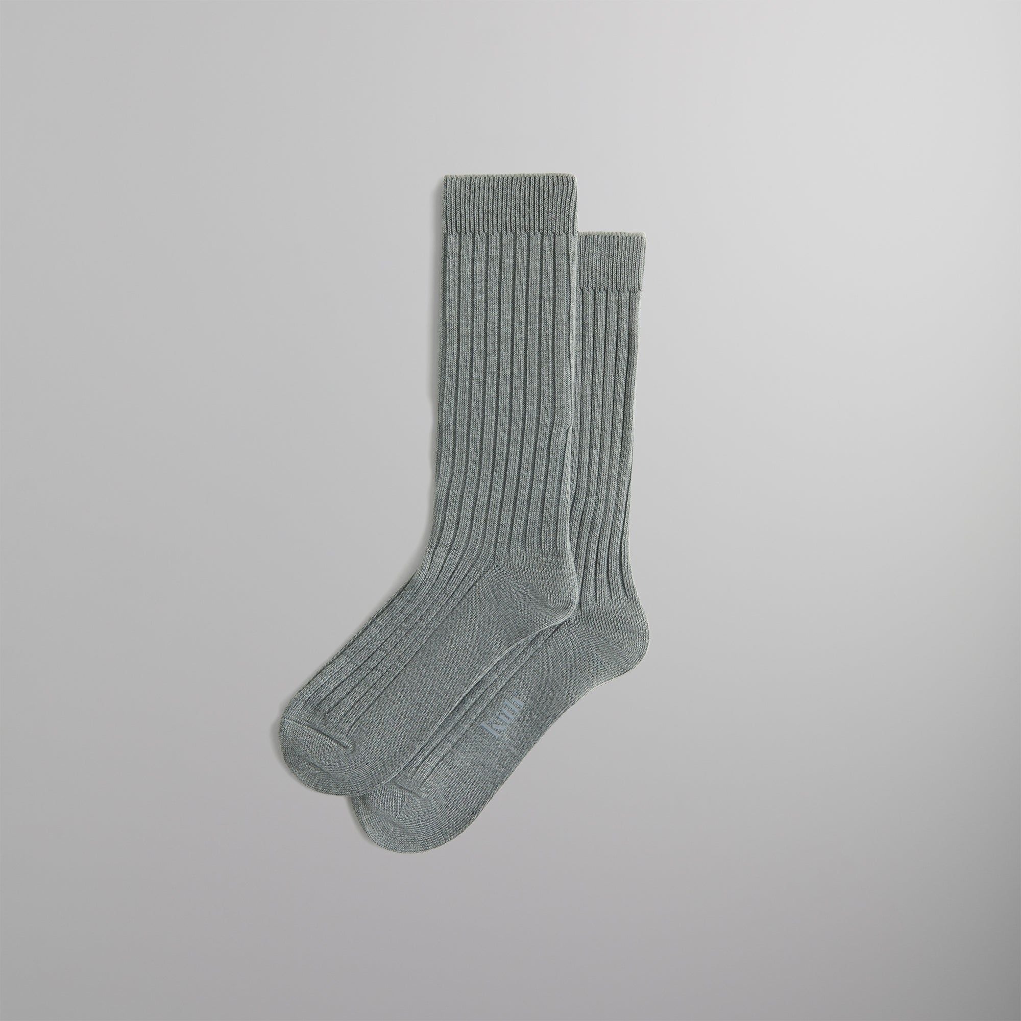 Kith Ribbed Cotton Socks - Medium Heather Grey PH sold by Kith product image thumbnail 2