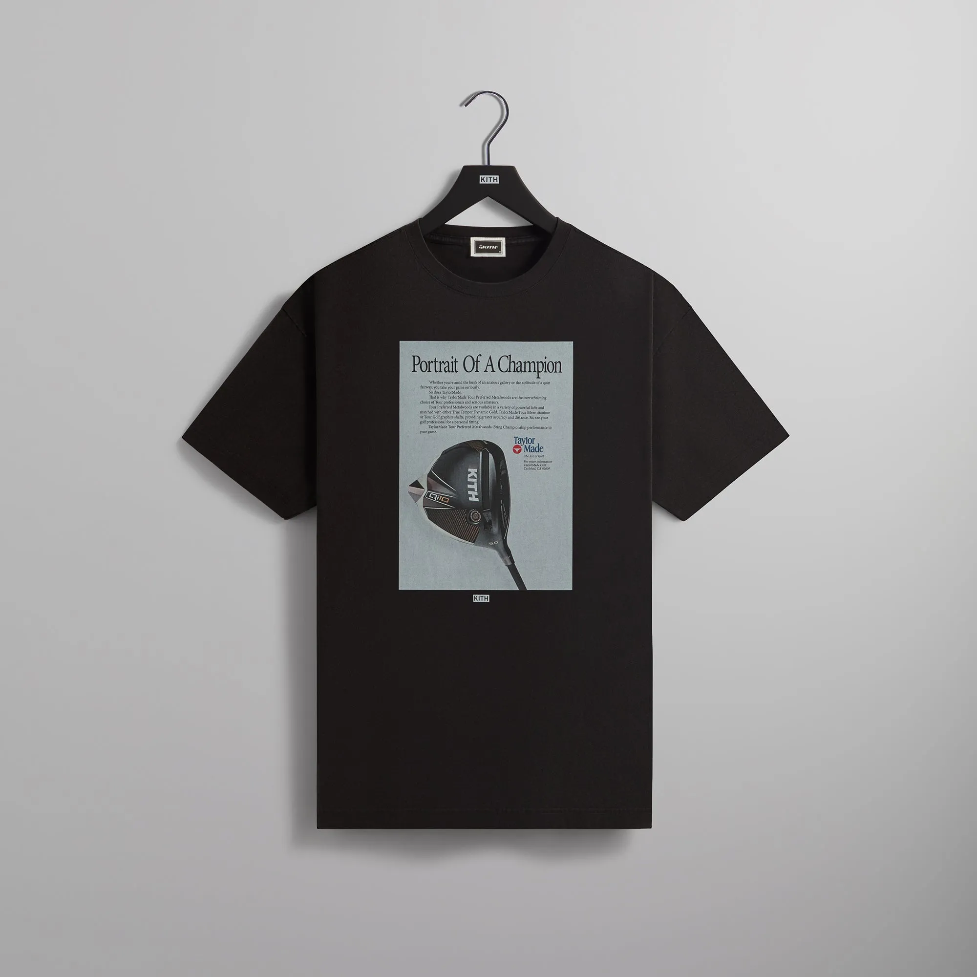Kith for TaylorMade Champion Vintage Tee - Black sold by Kith