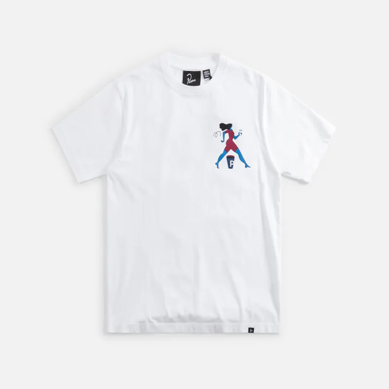 by Parra Questioning Tee - Warm Grey sold by Kith