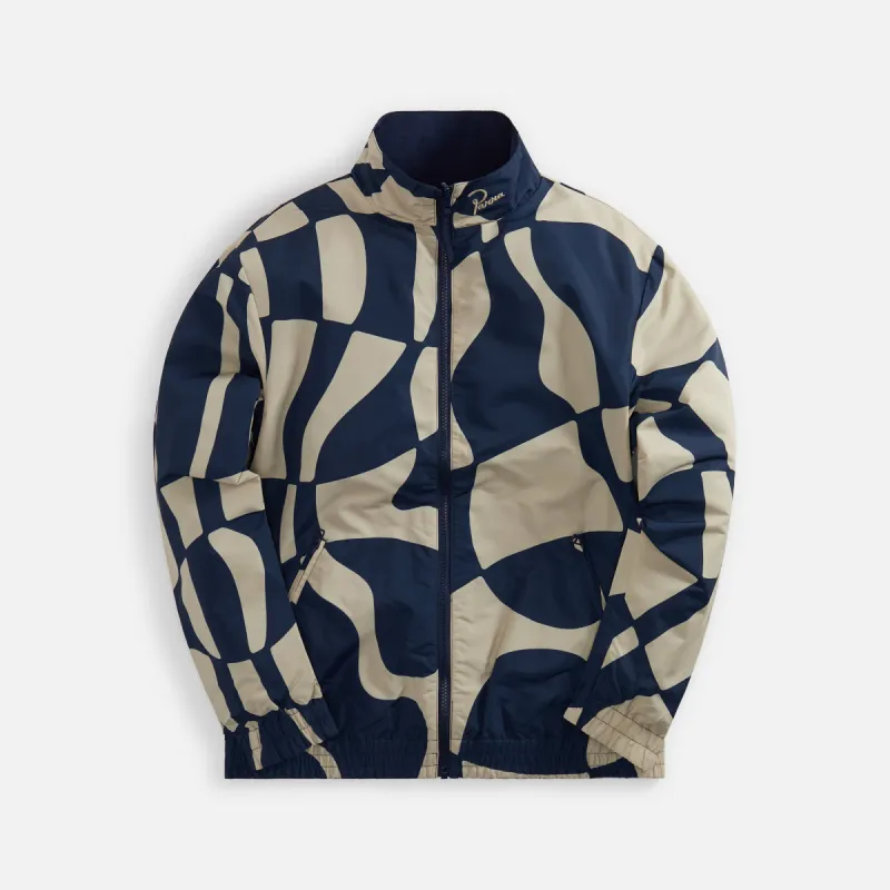 by Parra Zoom Winds Reversible Track Jacket - Navy Blue made by Kith