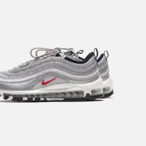 Nike Air Max 97 OG - Metallic Silver / University Red / Black sold by Kith