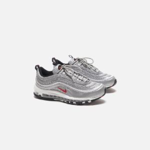 Nike Air Max 97 OG - Metallic Silver / University Red / Black sold by Kith