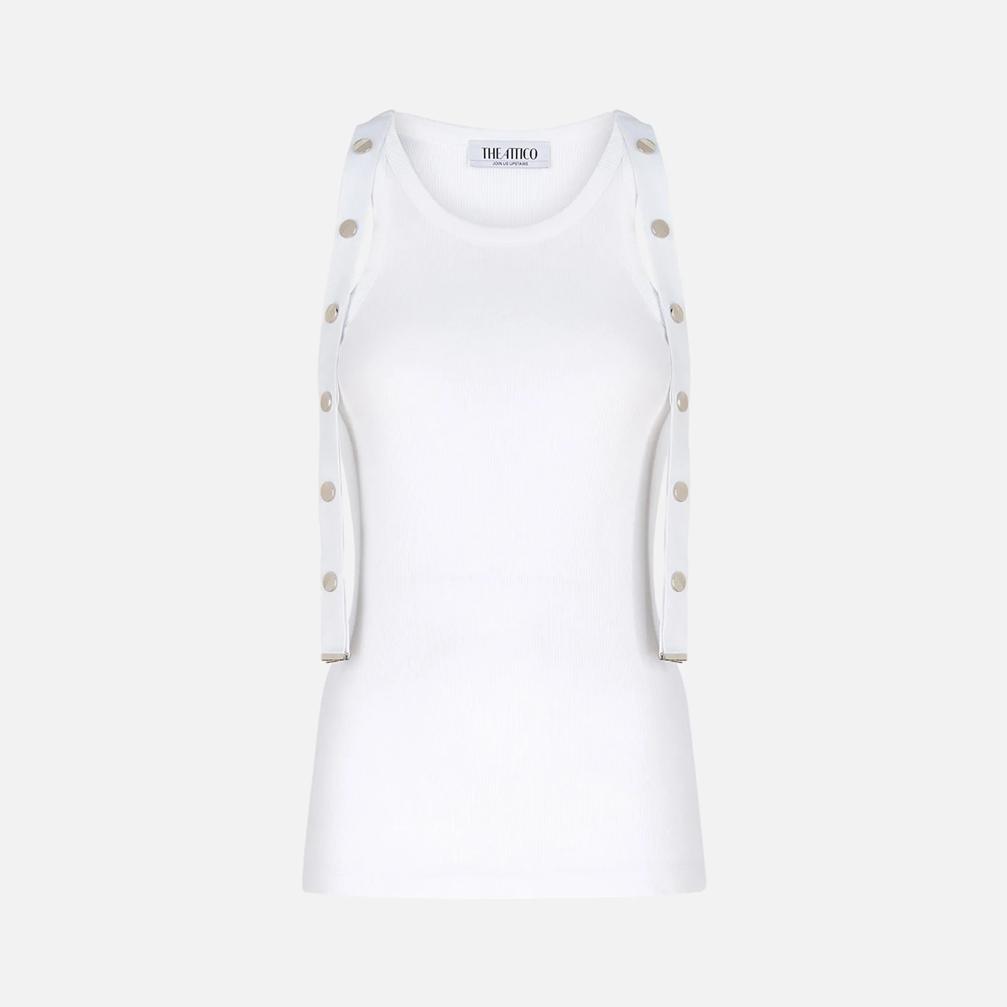 The Attico Jersey Tank Top - White sold by Kith