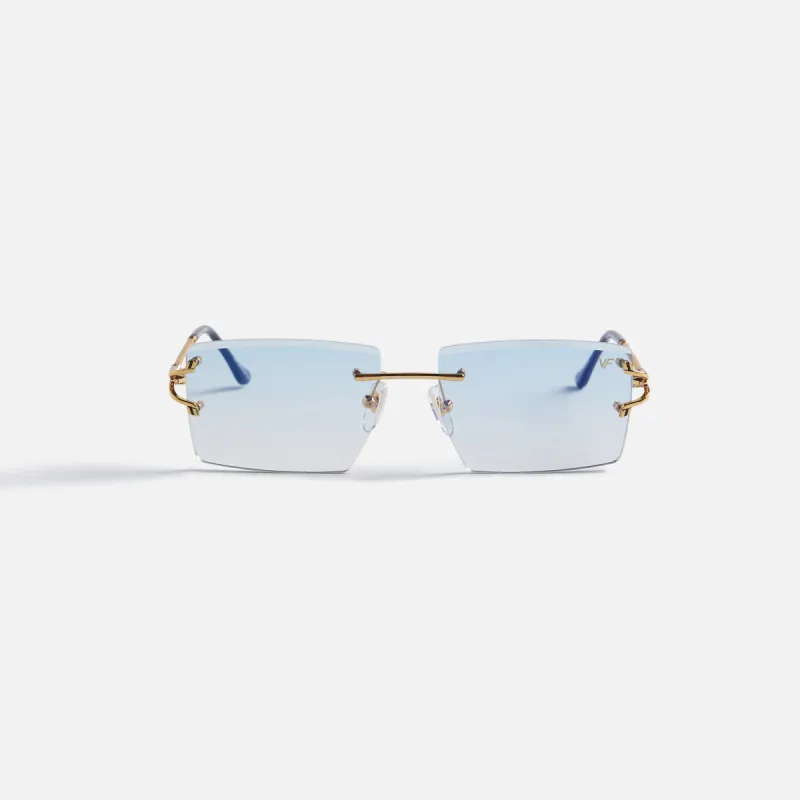 Vintage Frames Icon 24KT Yellow Gold - Sky Blue Gradient sold by Kith