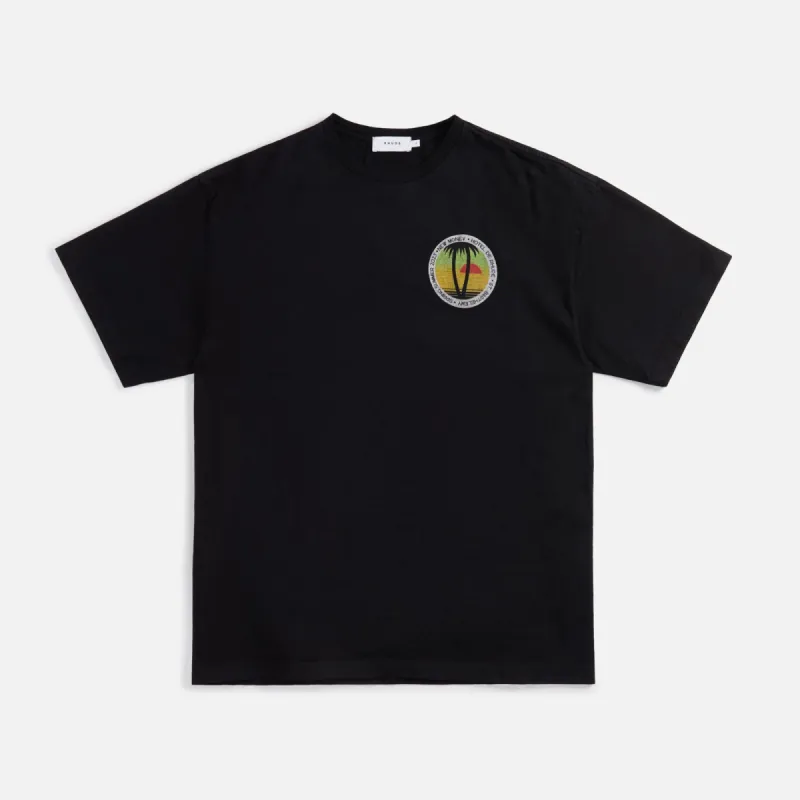 Rhude Twin Palms Tee - Vintage Black sold by Kith