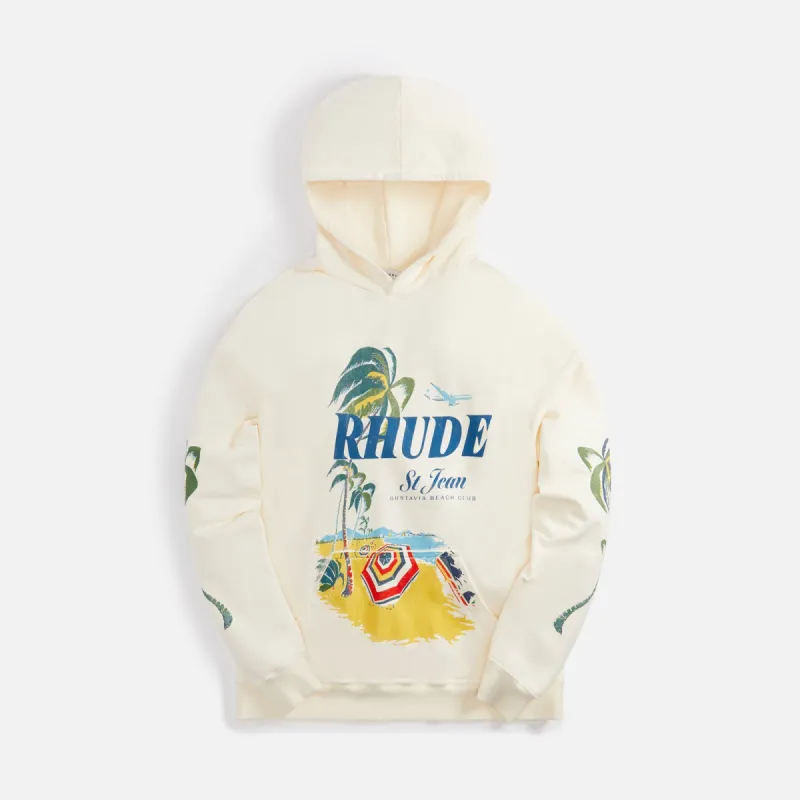 Rhude Beach Club Hoodie - Vintage White sold by Kith