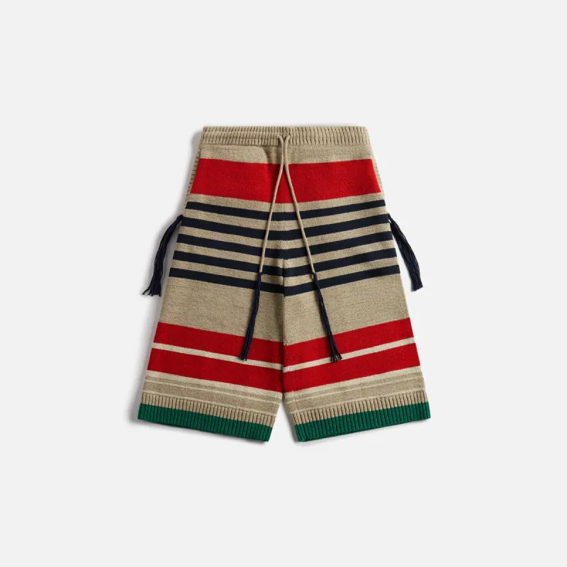 Craig Green Stripe Shorts - Red Landscape Stripe sold by Kith