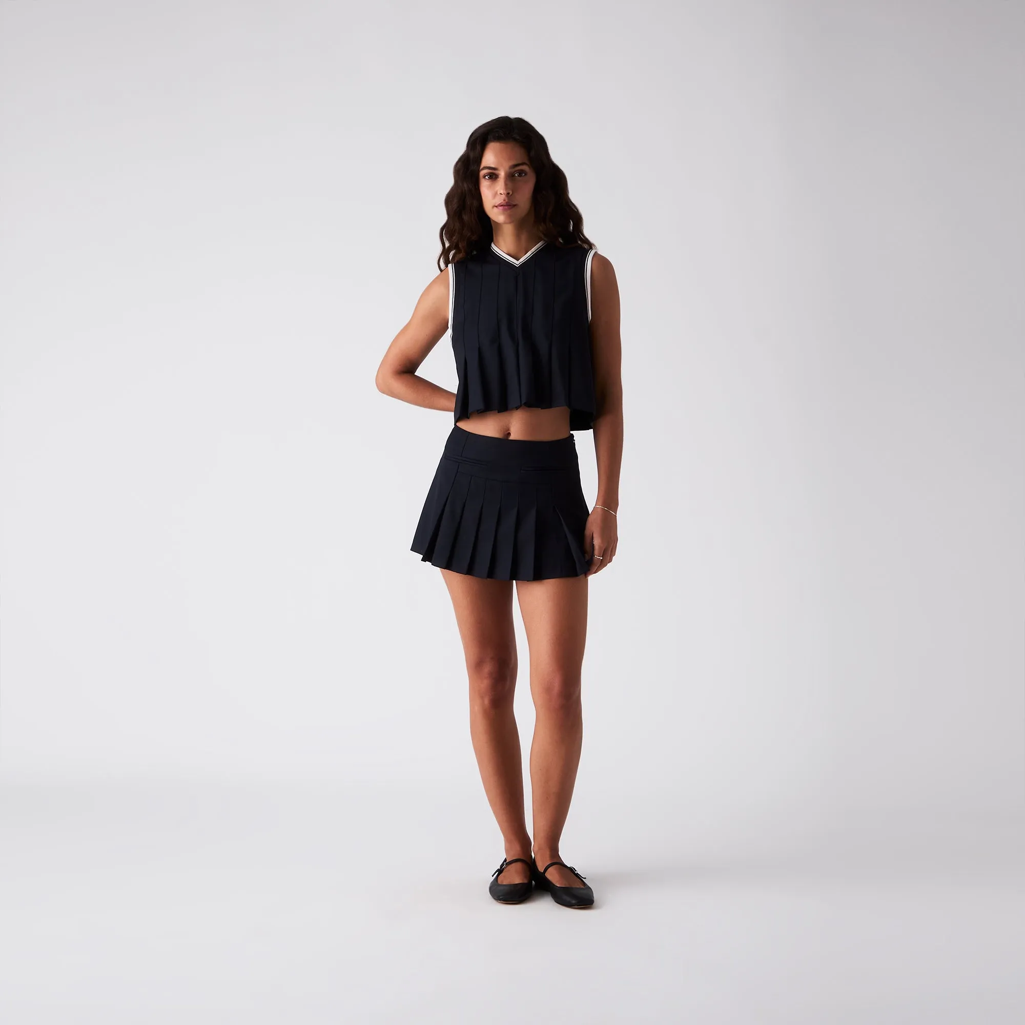 Kith Women Aster II Pleated Mini Skirt - Nocturnal sold by Kith product image thumbnail 2