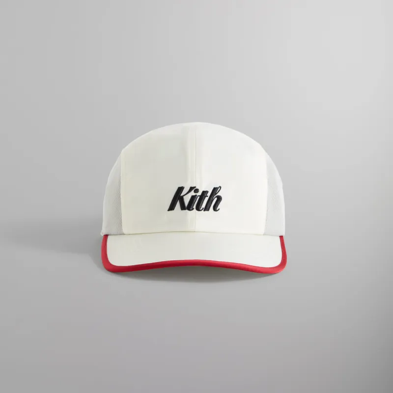 Kith Checkered Satin Griffey Camper Hat - Sandrift sold by Kith