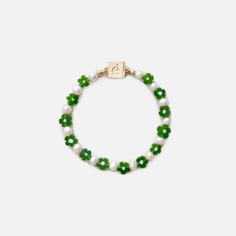 Eliou Nikola Bracelet - Green / White sold by Kith