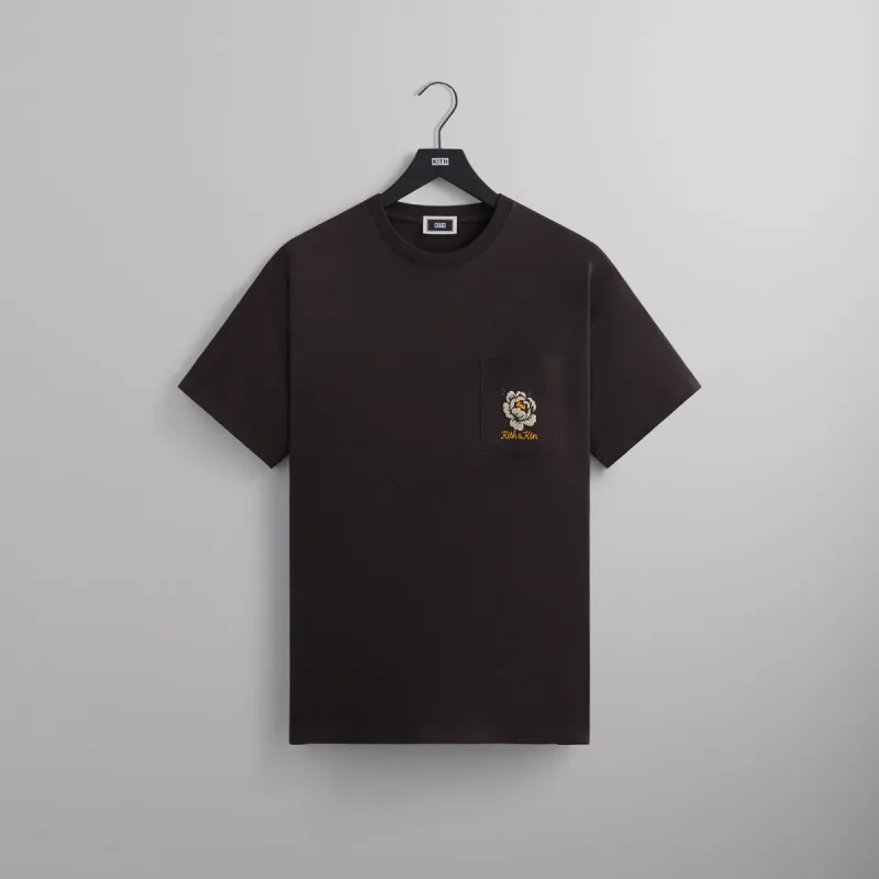 Kith Peony Pocket Tee - Kindling sold by Kith