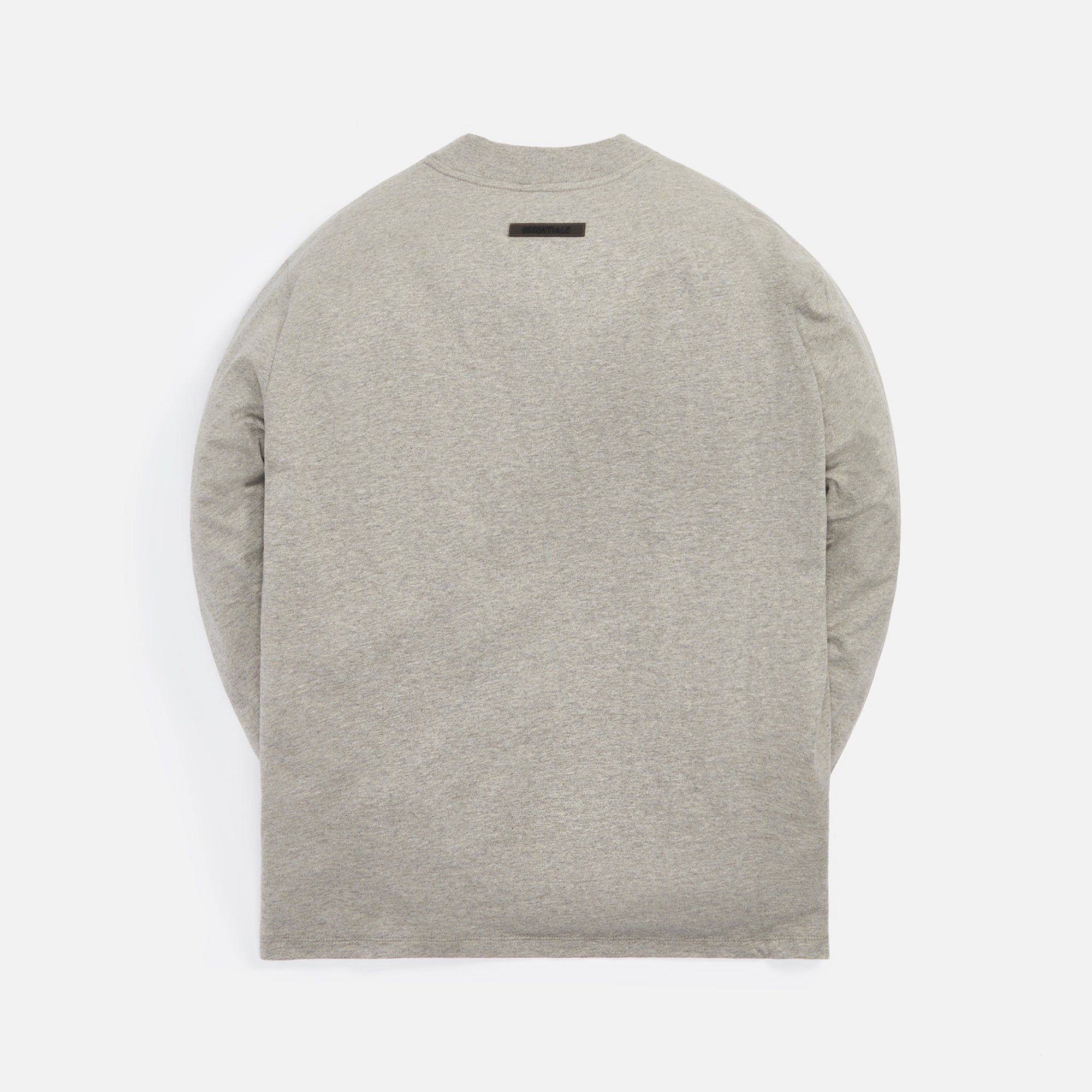 Essentials Long Sleeve Tee - Dark Heather Oatmeal sold by Kith product image thumbnail 2
