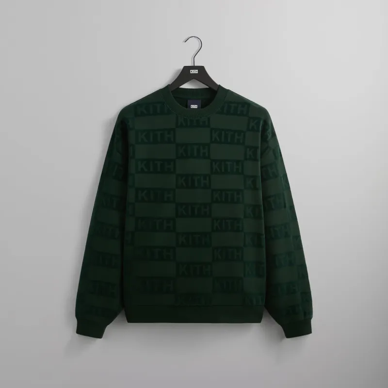 Kith Flocked Monogram Nelson Crewneck - Stadium sold by Kith