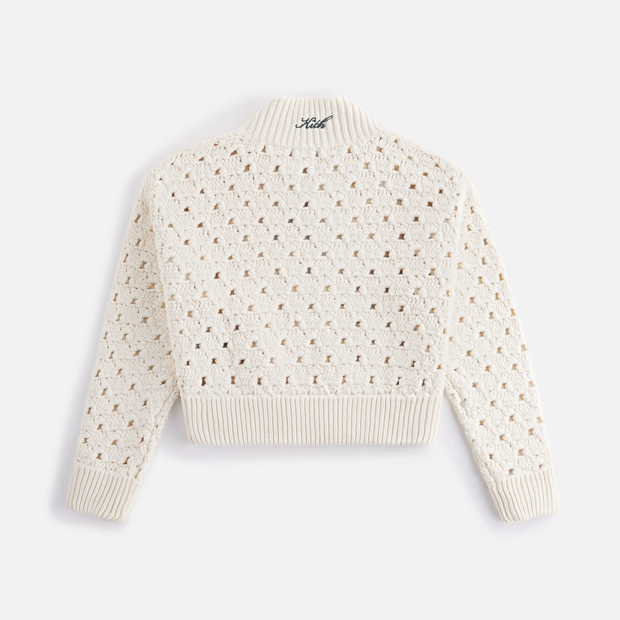 Kith Women Merritt Crochet Knit Bomber - Whisper sold by Kith product image thumbnail 5