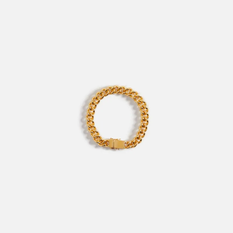 Tom Wood Lou Bracelet 9K Gold 7.7 - Gold sold by Kith
