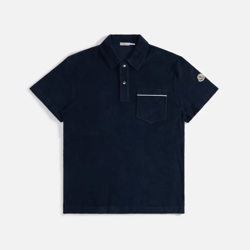 Moncler Polo Terry - Dark Navy made by Moncler