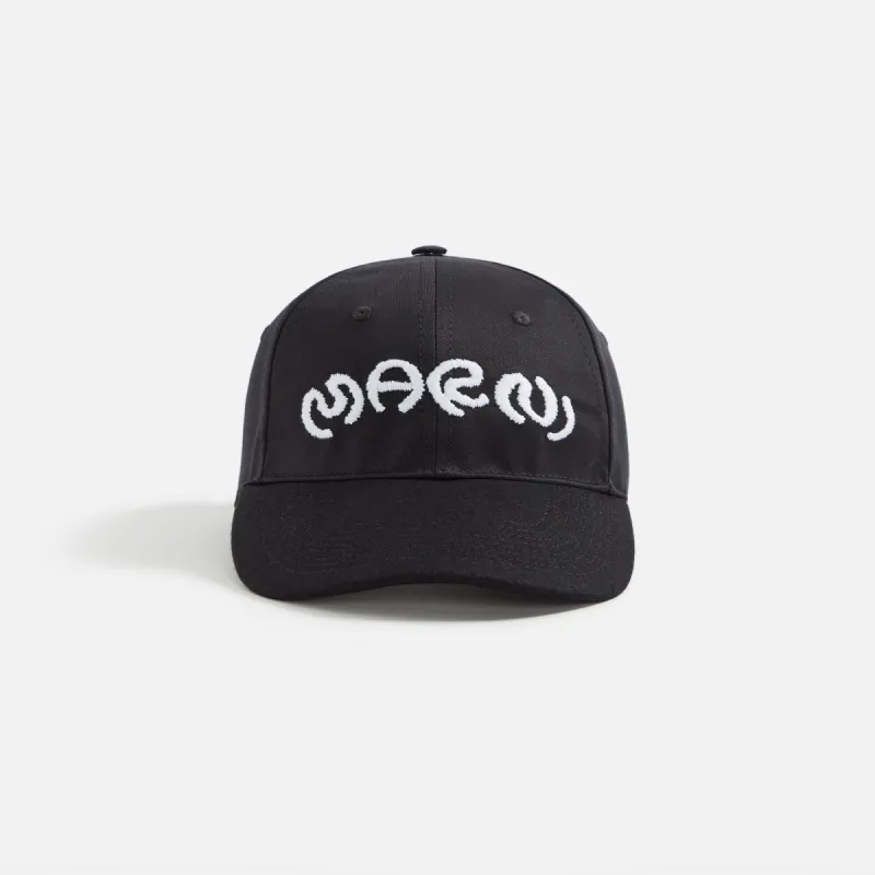 Marni Cotton Twill Hat - Black made by Marni