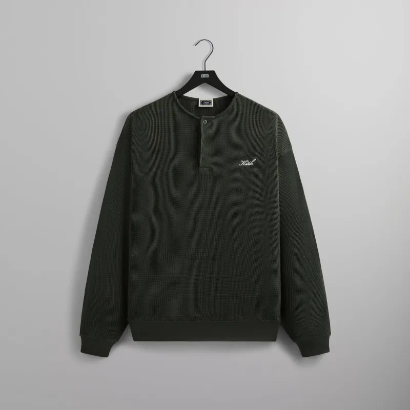 Kith Micro Waffle Colby Pullover - Machine sold by Kith
