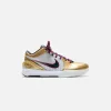Nike Kobe 4 Protro - White / Dark Obsidian / Varsity Red / Metallic Gold sold by Kith