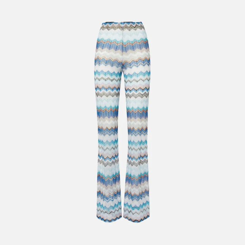 Missoni Trousers - Multicolor Blue Tones sold by Kith