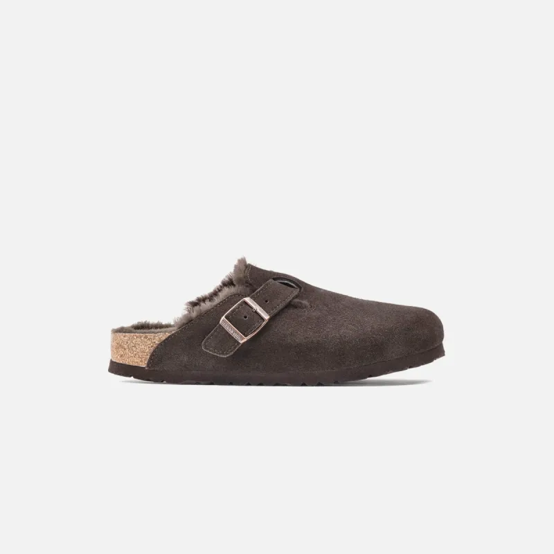 Birkenstock WMNS Boston Shearling Suede - Mocha / Mocha sold by Kith