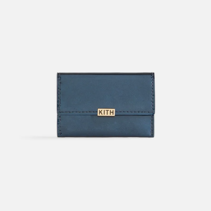 Kith Women Patent Leather Double Card Holder - True sold by Kith