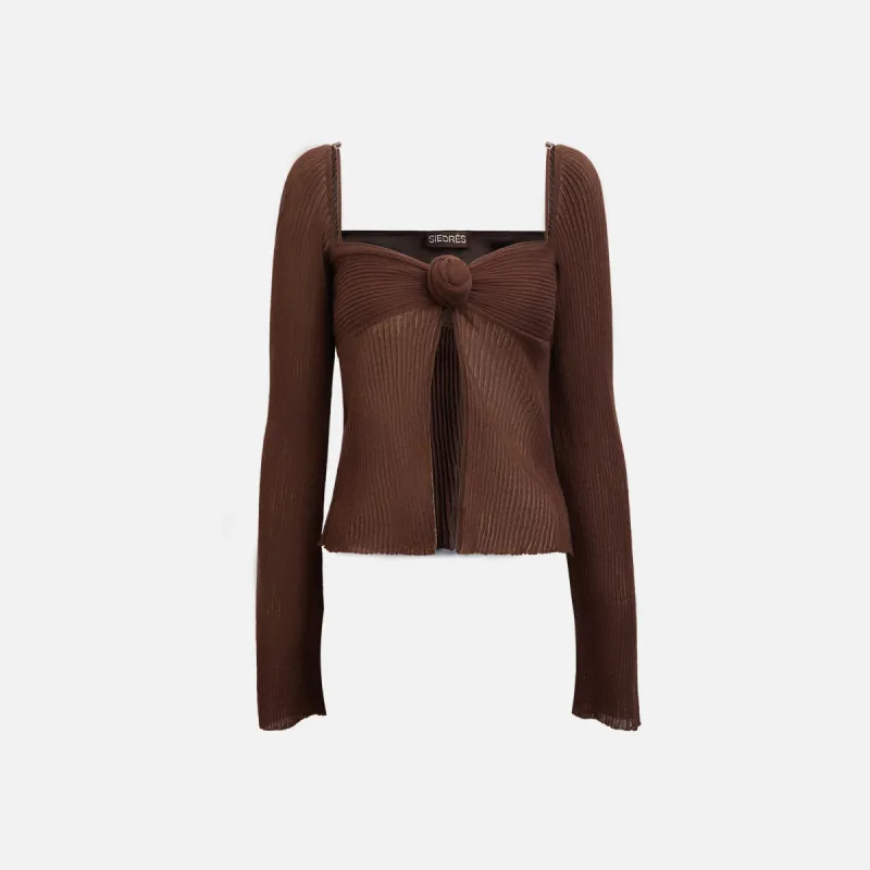 Siedres Dens Top - Brown sold by Kith