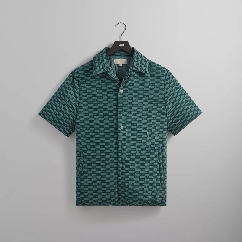 Kith Flocked Monogram Puffed Devon Shirt - Rhythm sold by Kith