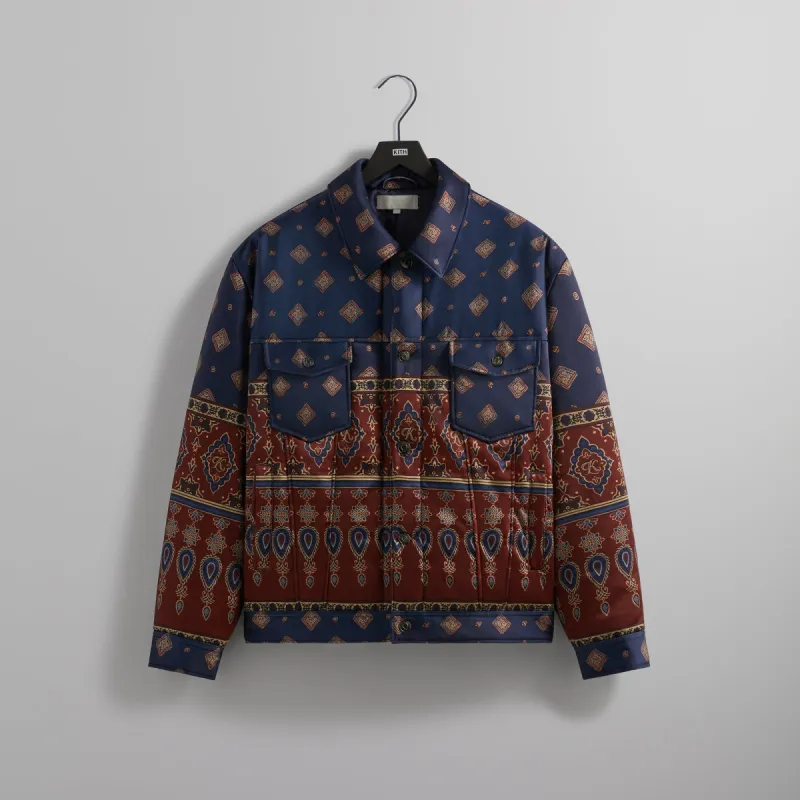 Kith Puffed Jase Satin Trucker Jacket - Stadium | Parallel
