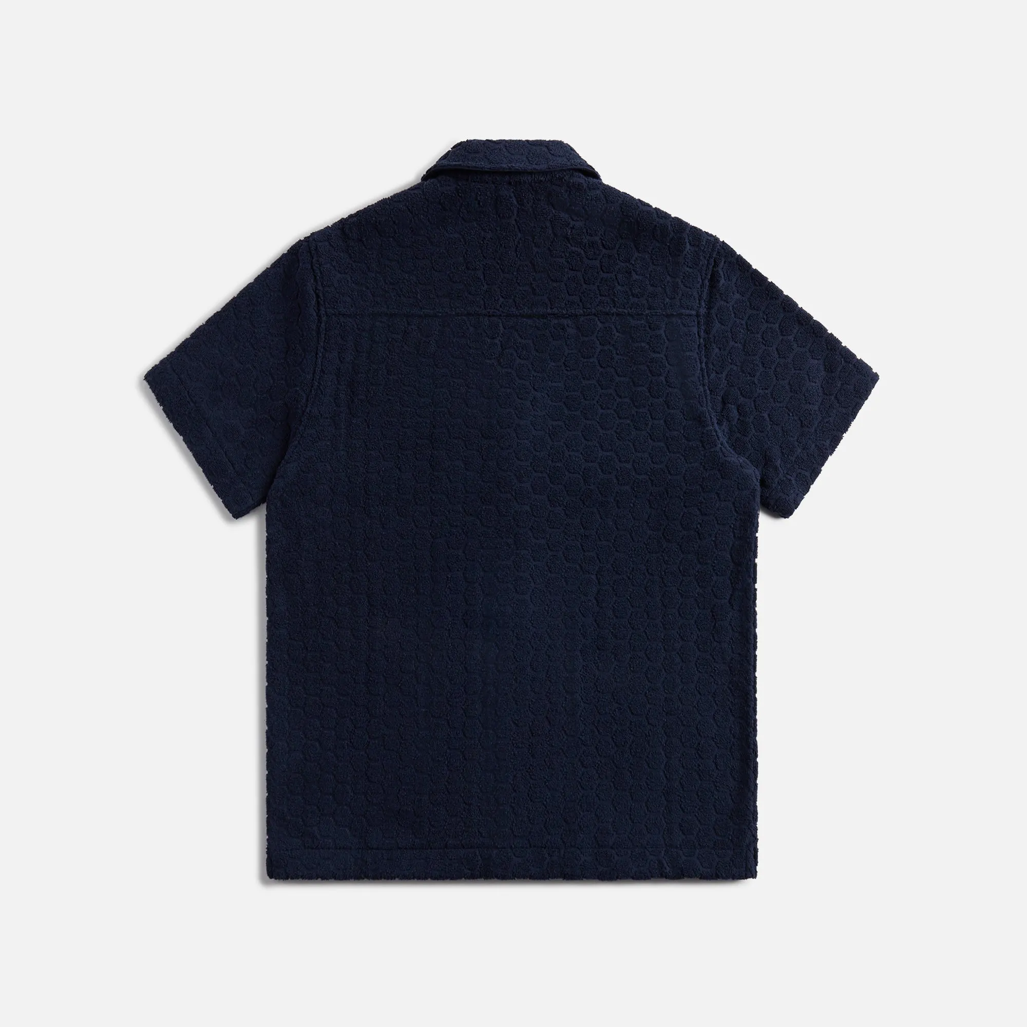 Orlebar Brown Howell Atom Towelling Shirt - Night Iris sold by Kith product image thumbnail 2