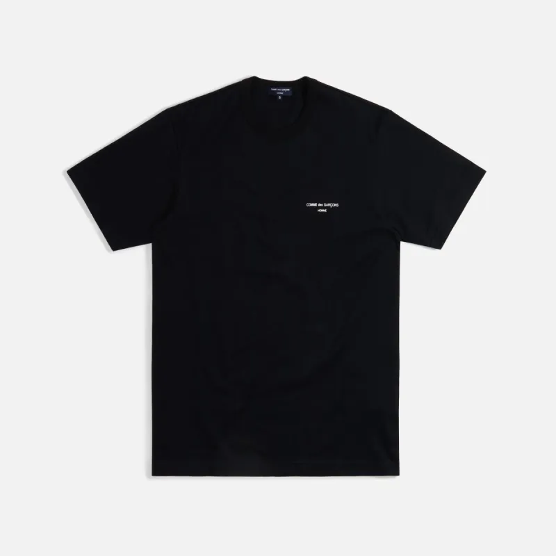 Comme des Garçons Homme Cotton Jersey Tee - Black sold by Kith