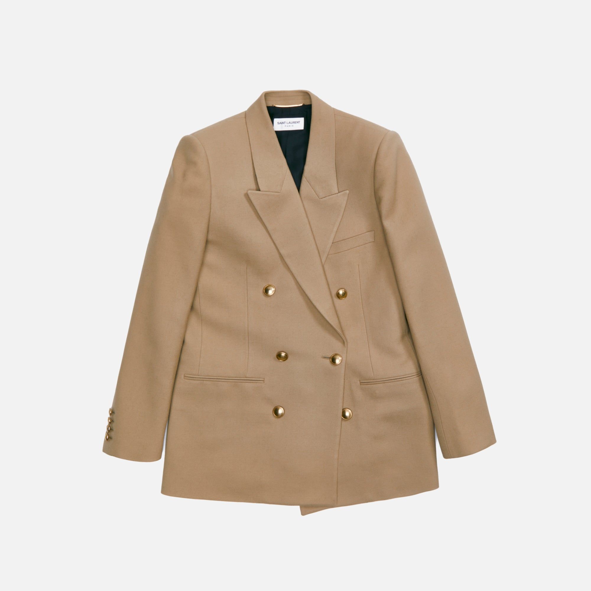 Saint Laurent Veste - Beige sold by Kith