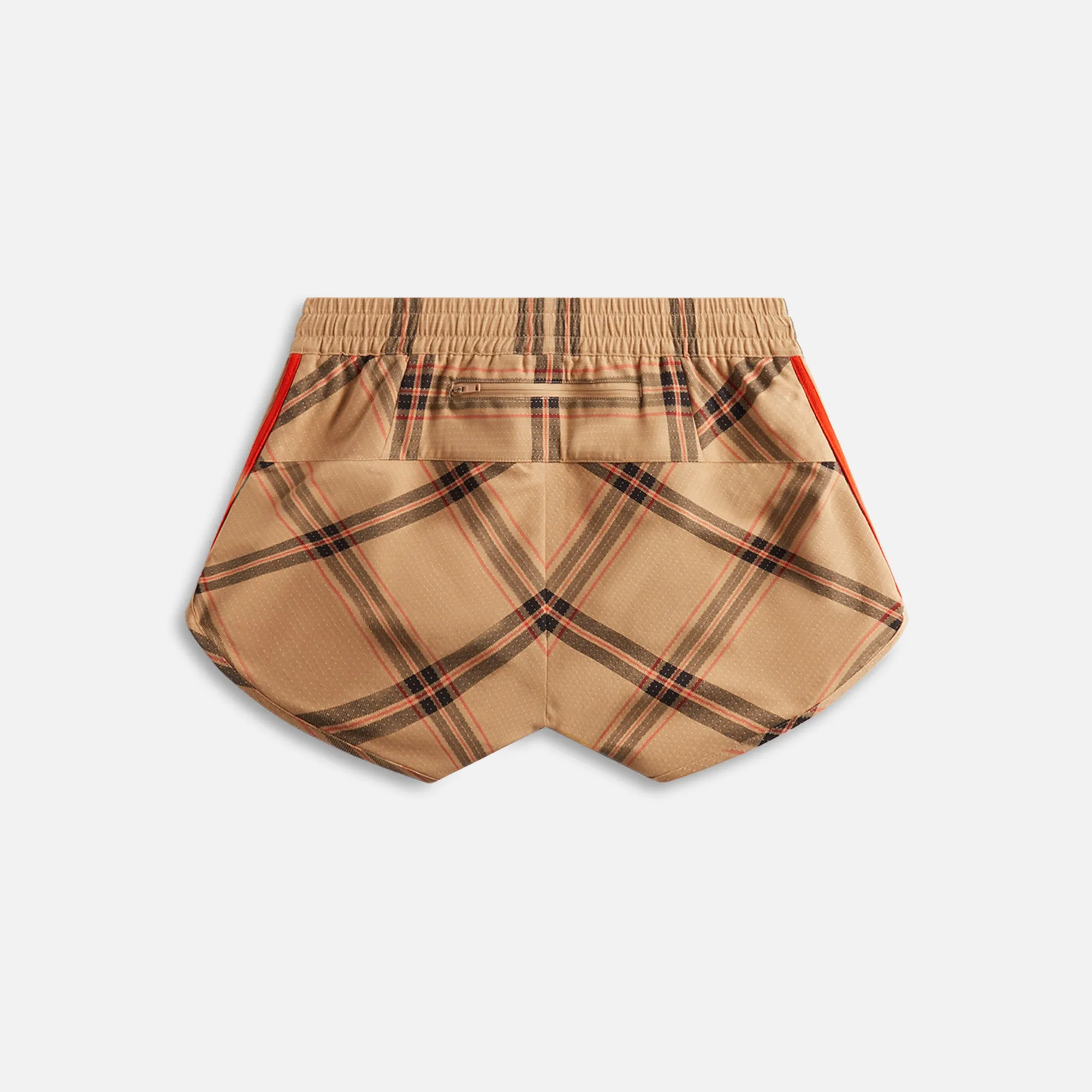 adidas Originals by Wales Bonner Checkered Shorts - Sand / Scarlet Red sold by Kith product image thumbnail 2