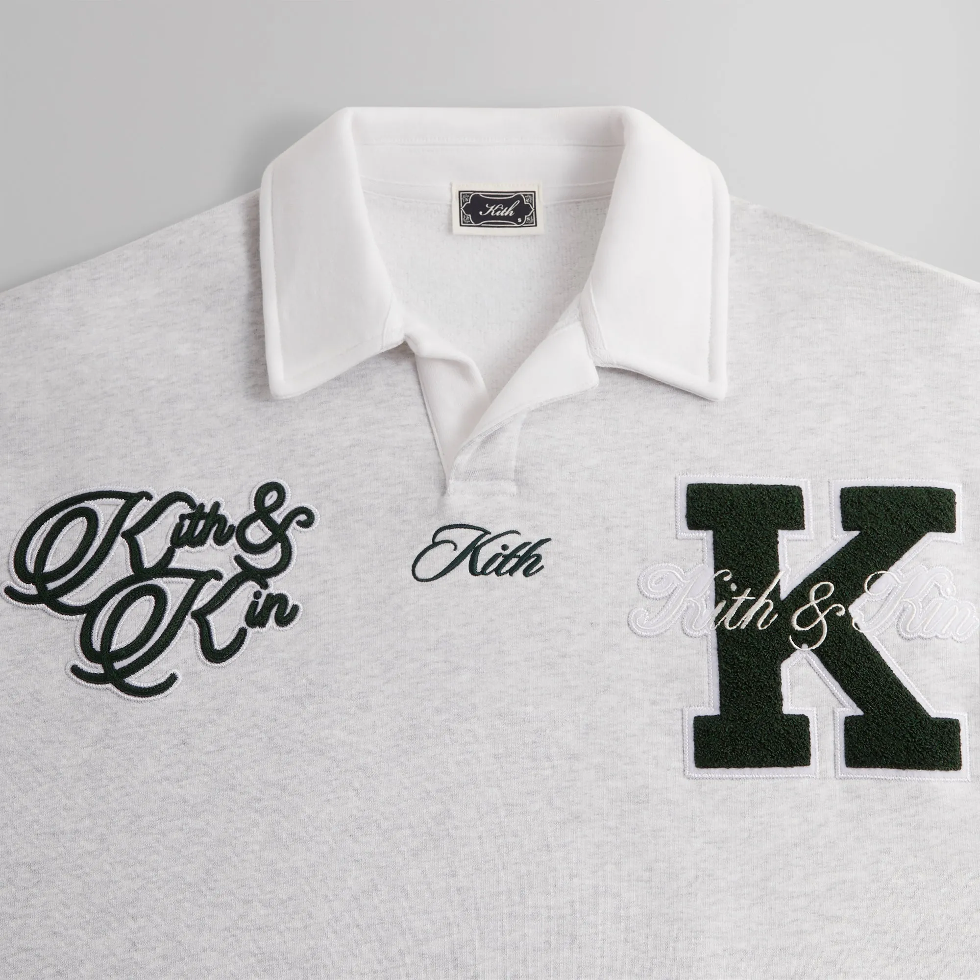 Kith Nelson Collared Pullover - Light Heather Grey sold by Kith product image thumbnail 3