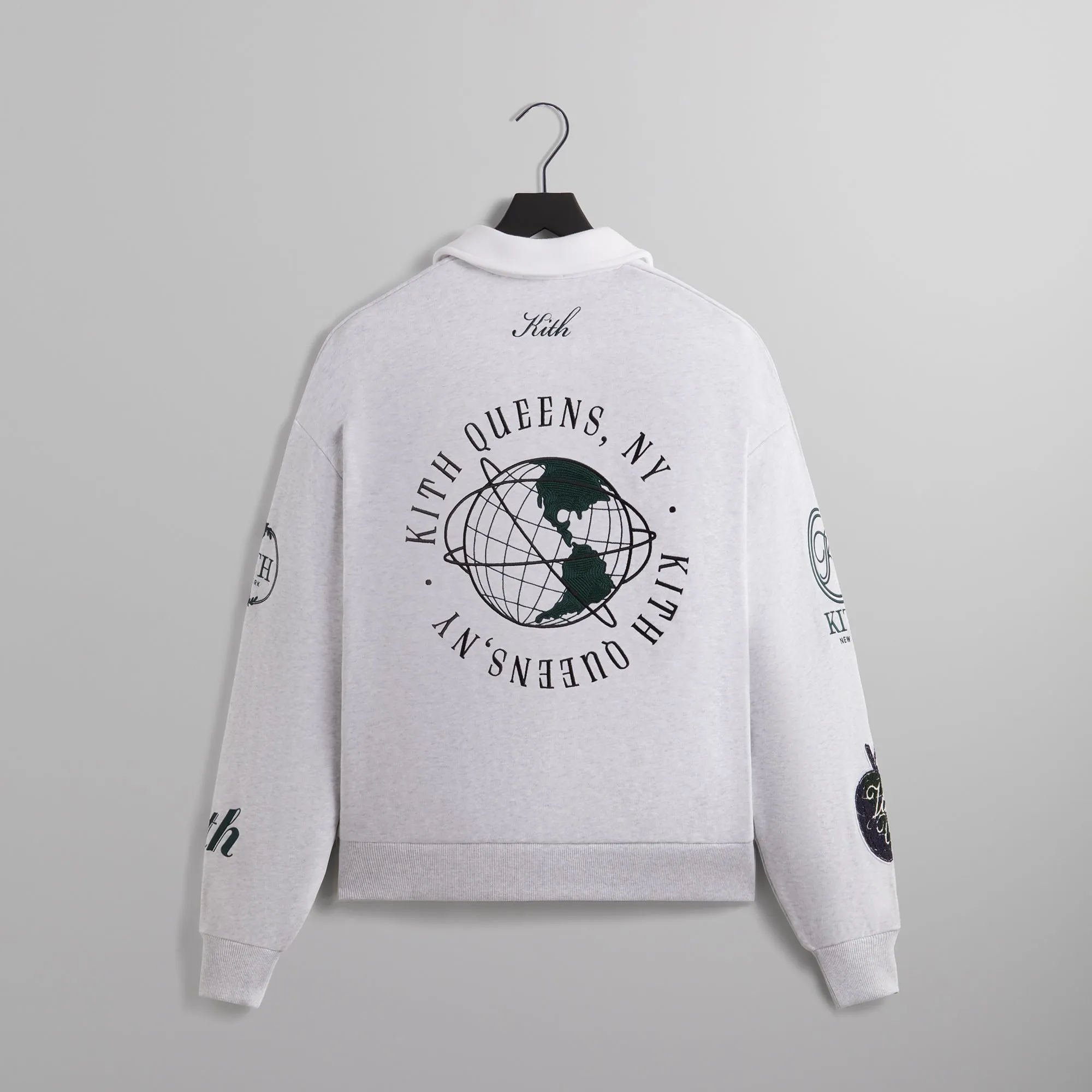 Kith Nelson Collared Pullover - Light Heather Grey sold by Kith product image thumbnail 2