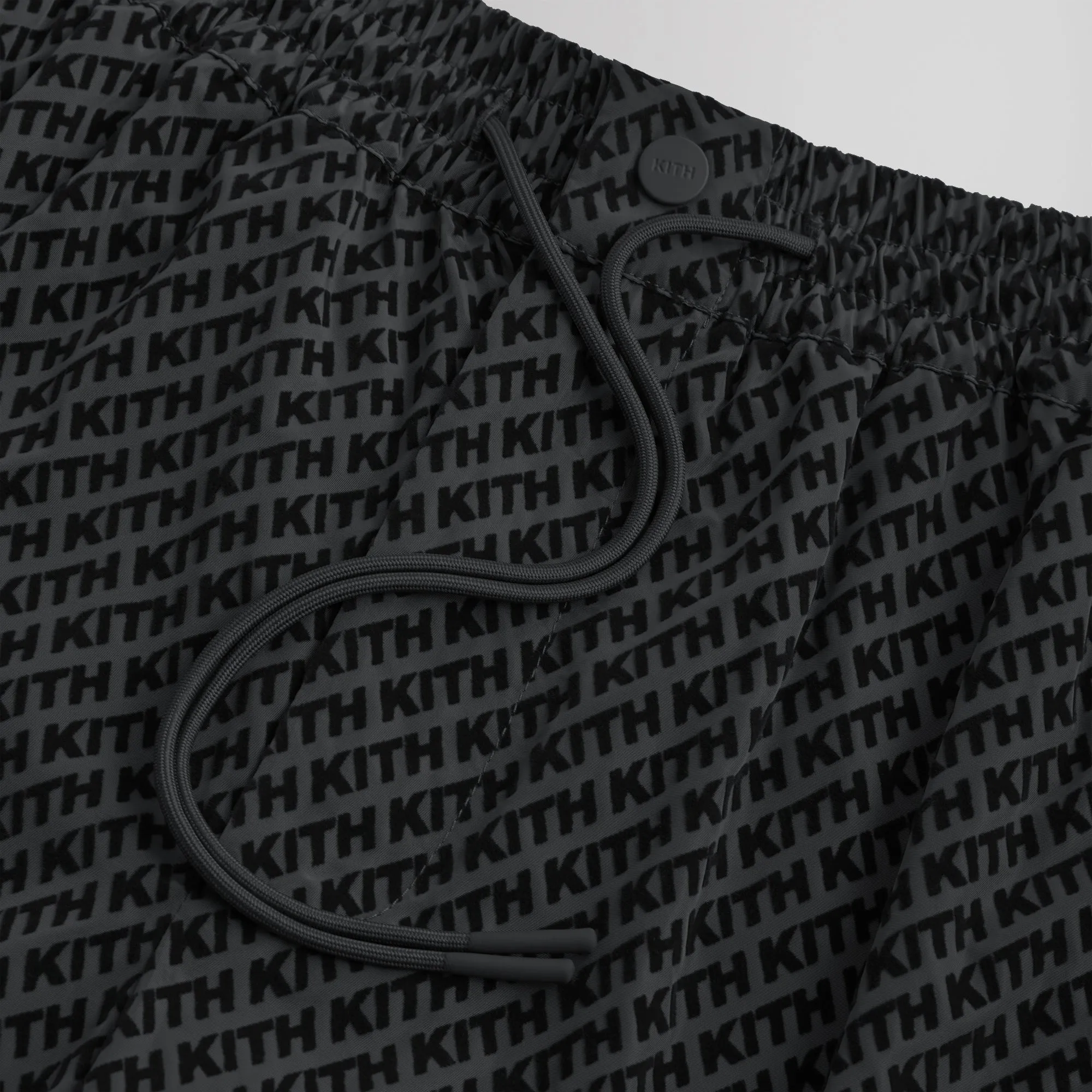 Kith Flocked Italic Monogram Davon Pant - Black sold by Kith product image thumbnail 3
