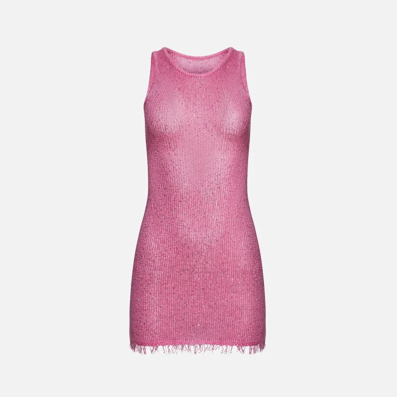 Asta Resort Natlaia Dress - Azaelia Sequin Pink sold by Kith