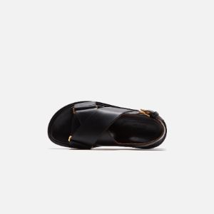 Marni FB Crisscross Sandal Smooth Calf Leather - Black sold by Kith