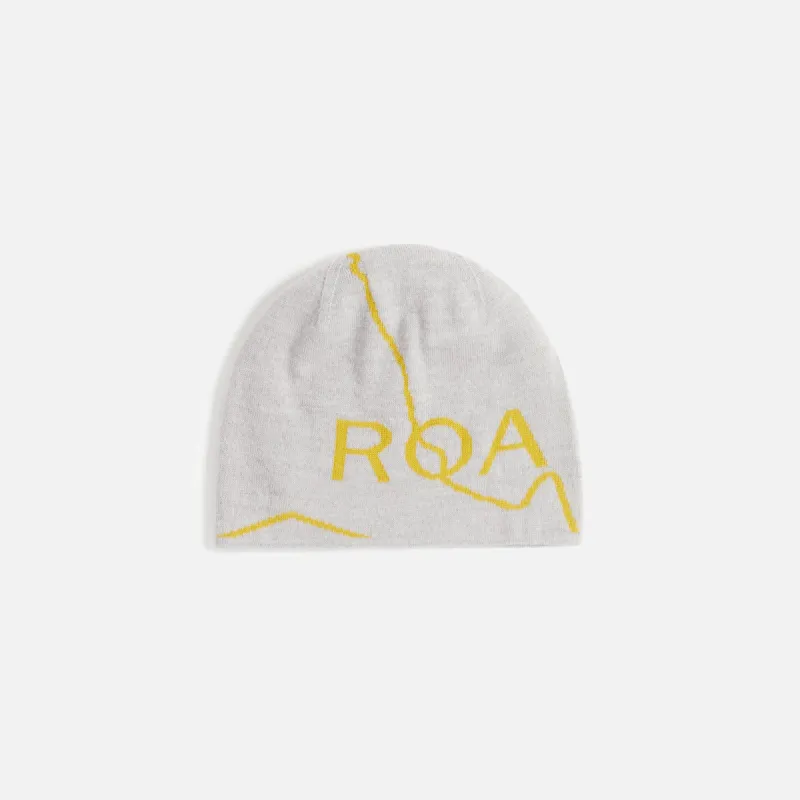 ROA Beanie Logo - Light Grey sold by Kith