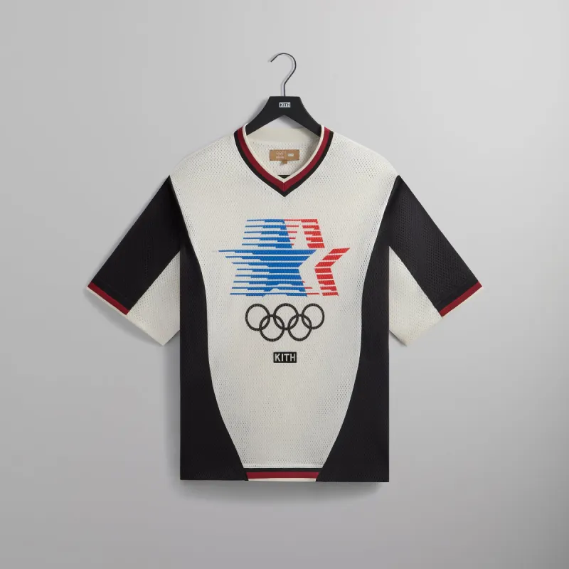 Kith for Olympics Heritage Mesh Darin Warm Up Shirt - Silk sold by Kith