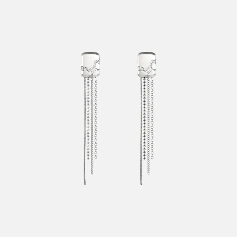 ARSN Stripped Down Earrings - Silver made by Kith