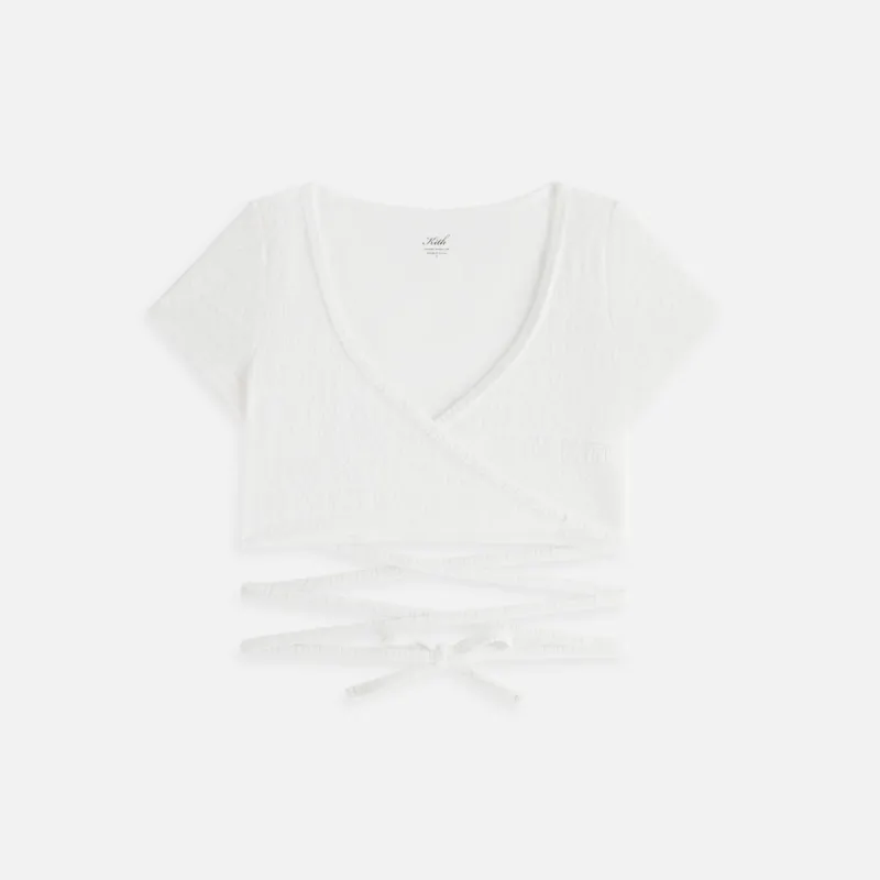 Kith Women Ailee Monogram Towel Wrap Top - White sold by Kith