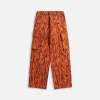 ERL Printed Cargo Pants - Orange Flame sold by Kith