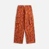 ERL Printed Cargo Pants - Orange Flame sold by Kith