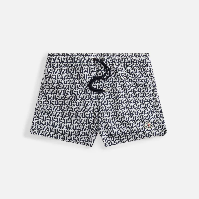 Moncler Swim Short - Navy sold by Kith