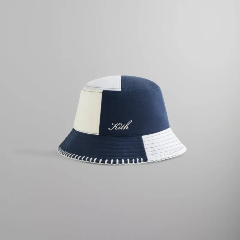 Kith Multi Panelled Fleece Bucket Hat - Nocturnal sold by Kith